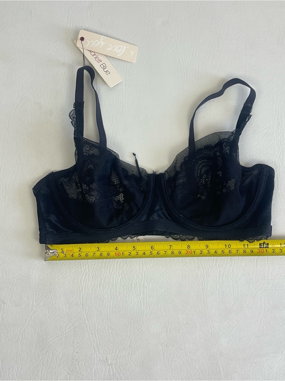 Skarlett Blue Black Lace Underwire Bra 34D NWT - Picture 4 of 9